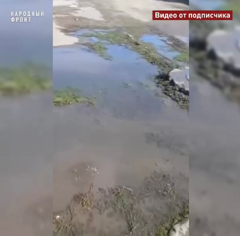 Улица Бекбузарова в Малгобеке затоплена из-за прорыва канализации Улица Бекбузарова в Малгобеке затоплена из-за прорыва канализации