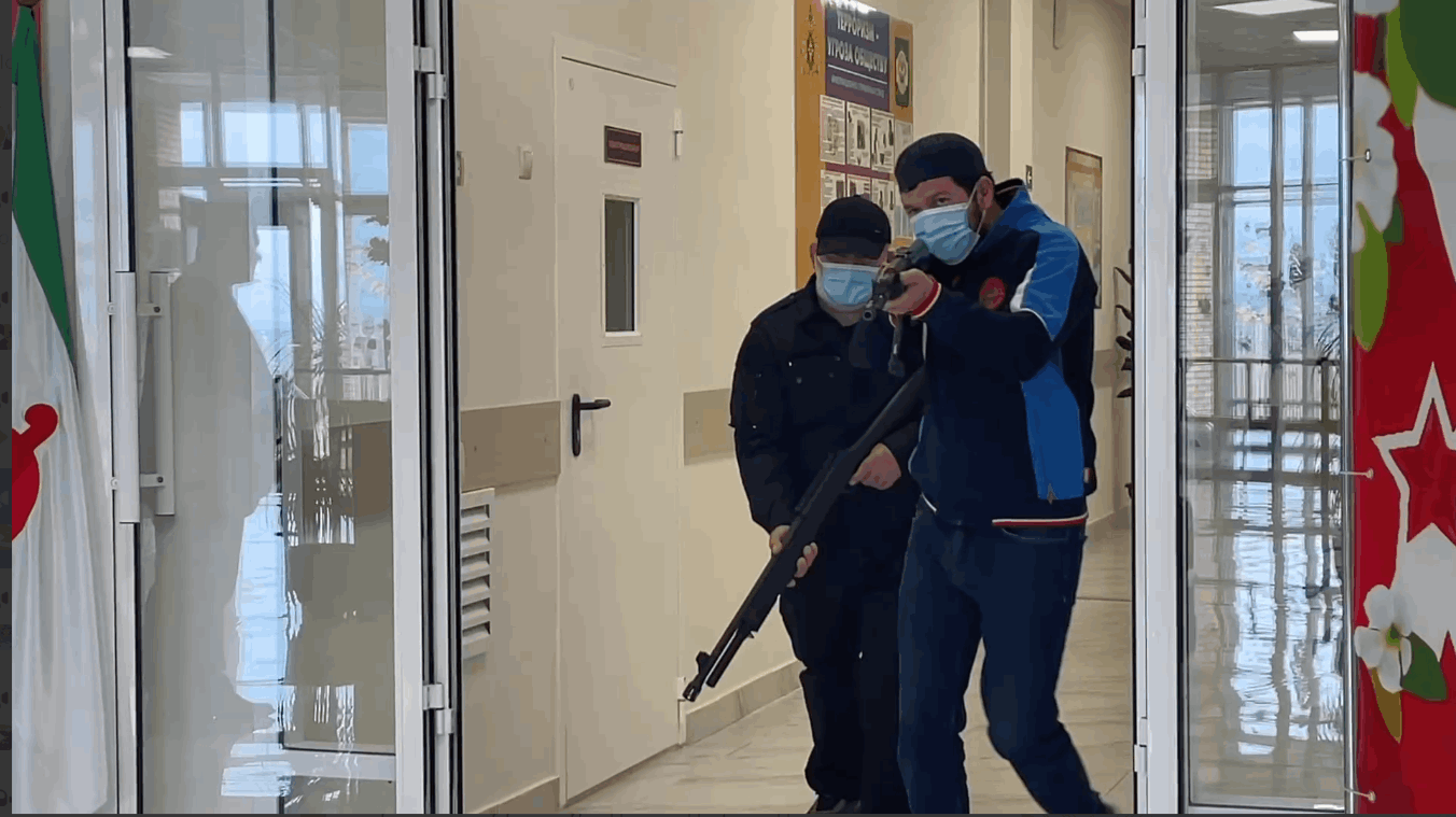 В Назрановском районе Ингушетии провели масштабные антитеррористические учения
