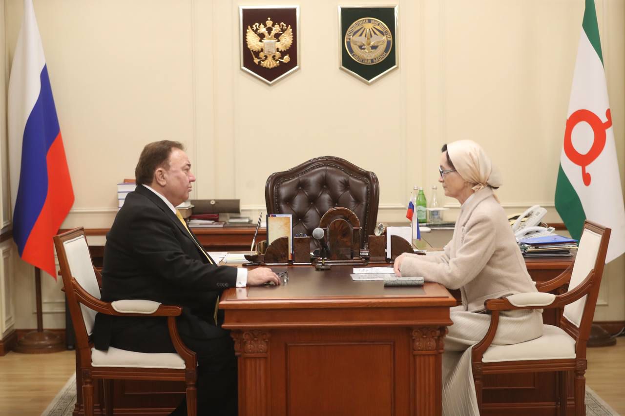 Глава Ингушетии провел рабочую встречу с директором филиала ППК «Роскадастр» Глава Ингушетии провел рабочую встречу с директором филиала ППК «Роскадастр»