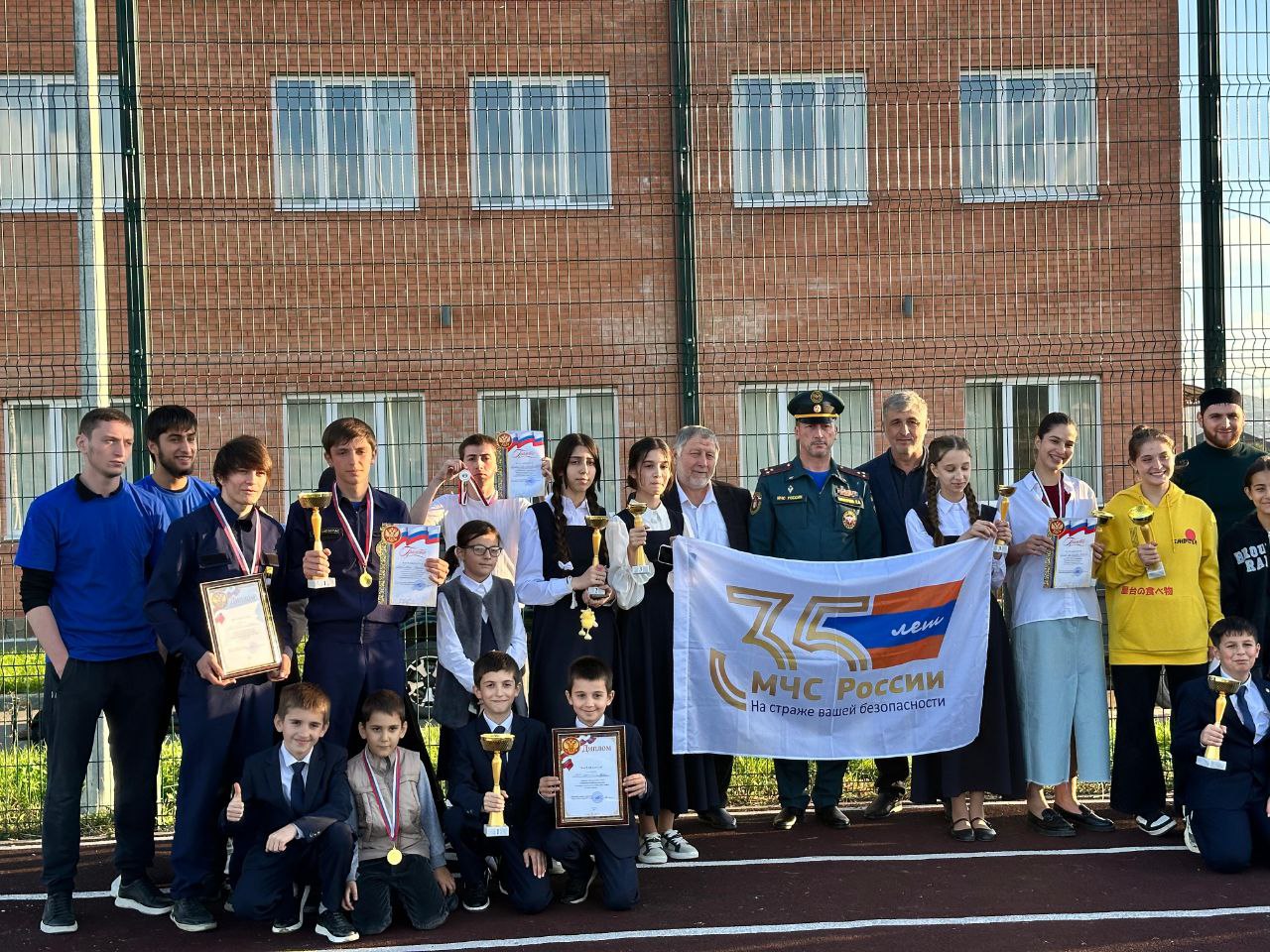 В Карабулаке прошли республиканские соревнования по пожарно-спасательному спорту 