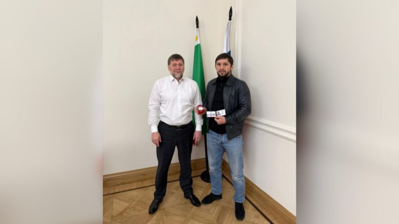 Министр спорта Ингушетии получил почетное звание «Заслуженный мастер спорта России»