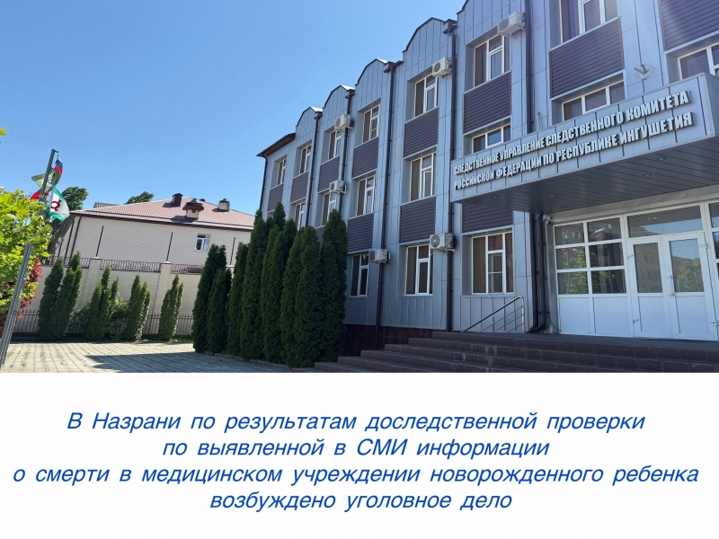 После смерти новорожденного в РКПЦ Ингушетии возбуждено уголовное дело После смерти новорожденного в РКПЦ Ингушетии возбуждено уголовное дело