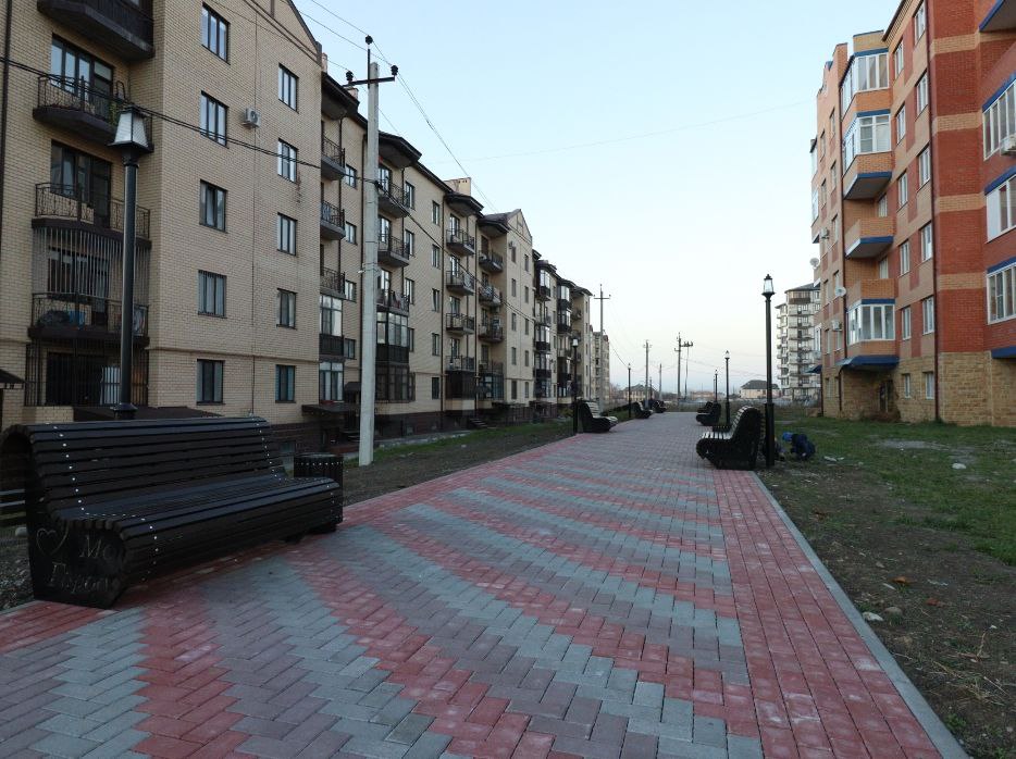 В Магасе благоустроили новую прогулочную зону