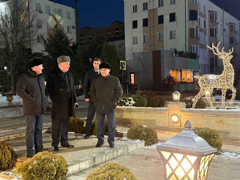 Ингушские единороссы проинспектировали новогоднее убранство столицы республики