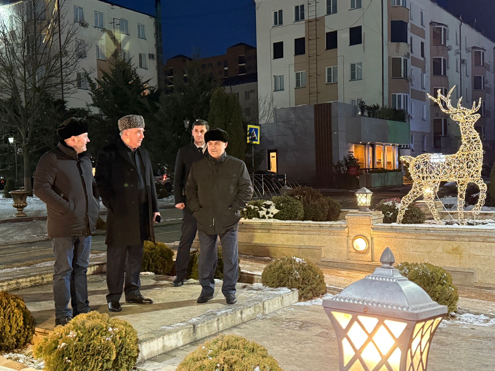 Ингушские единороссы проинспектировали новогоднее убранство столицы республики