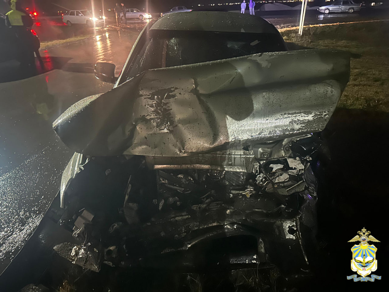 В Ингушетии школьники на Lada и Mercedes-Benz устроили ДТП 