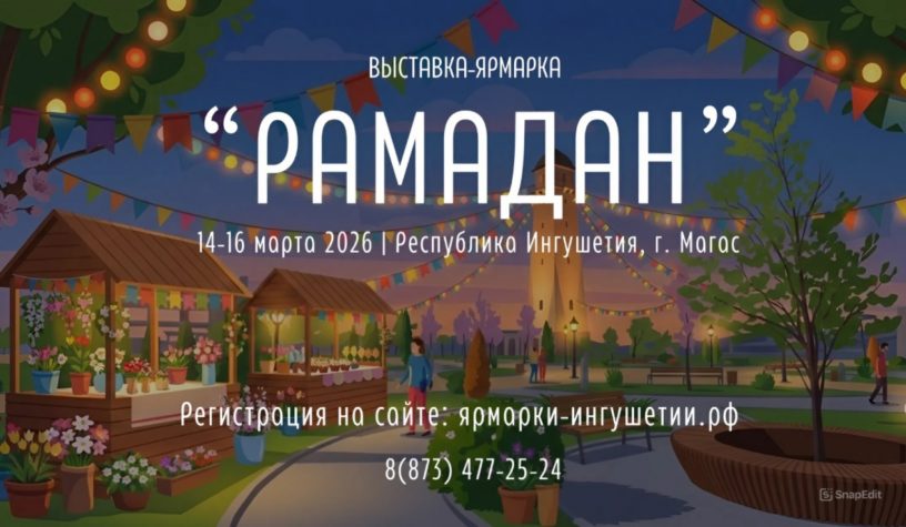 В Магасе 14-16 марта пройдет главная торговая ярмарка священного месяца Рамадан В Магасе 14-16 марта пройдет главная торговая ярмарка священного месяца Рамадан