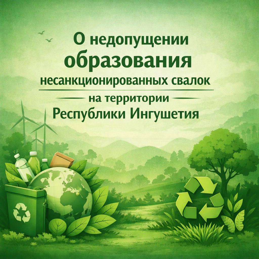 Минприроды Ингушетии напоминает о недопустимости создания стихийных свалок
