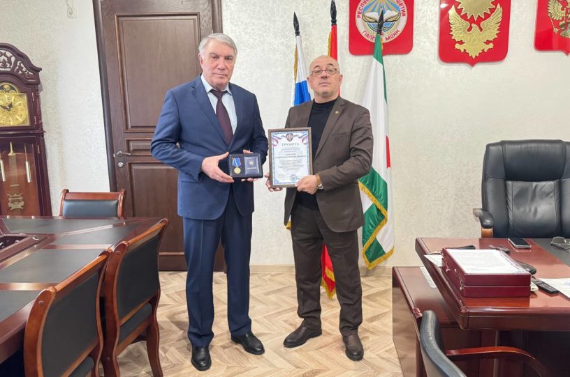 Председатель горсовета Магаса награжден медалью Союза ветеранов СВО