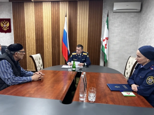 Глава СУ СКР по Ингушетии ответил на вопросы жителей в приемной Президента
