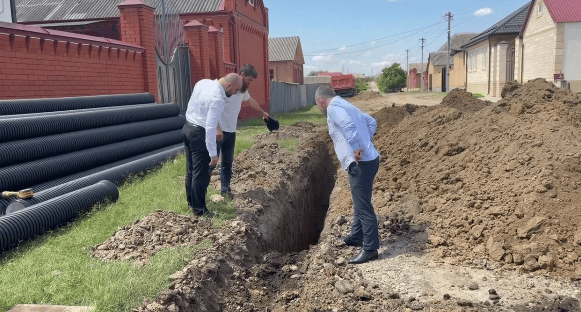 В Плиево Ингушетии стартовало строительство ливневой системы