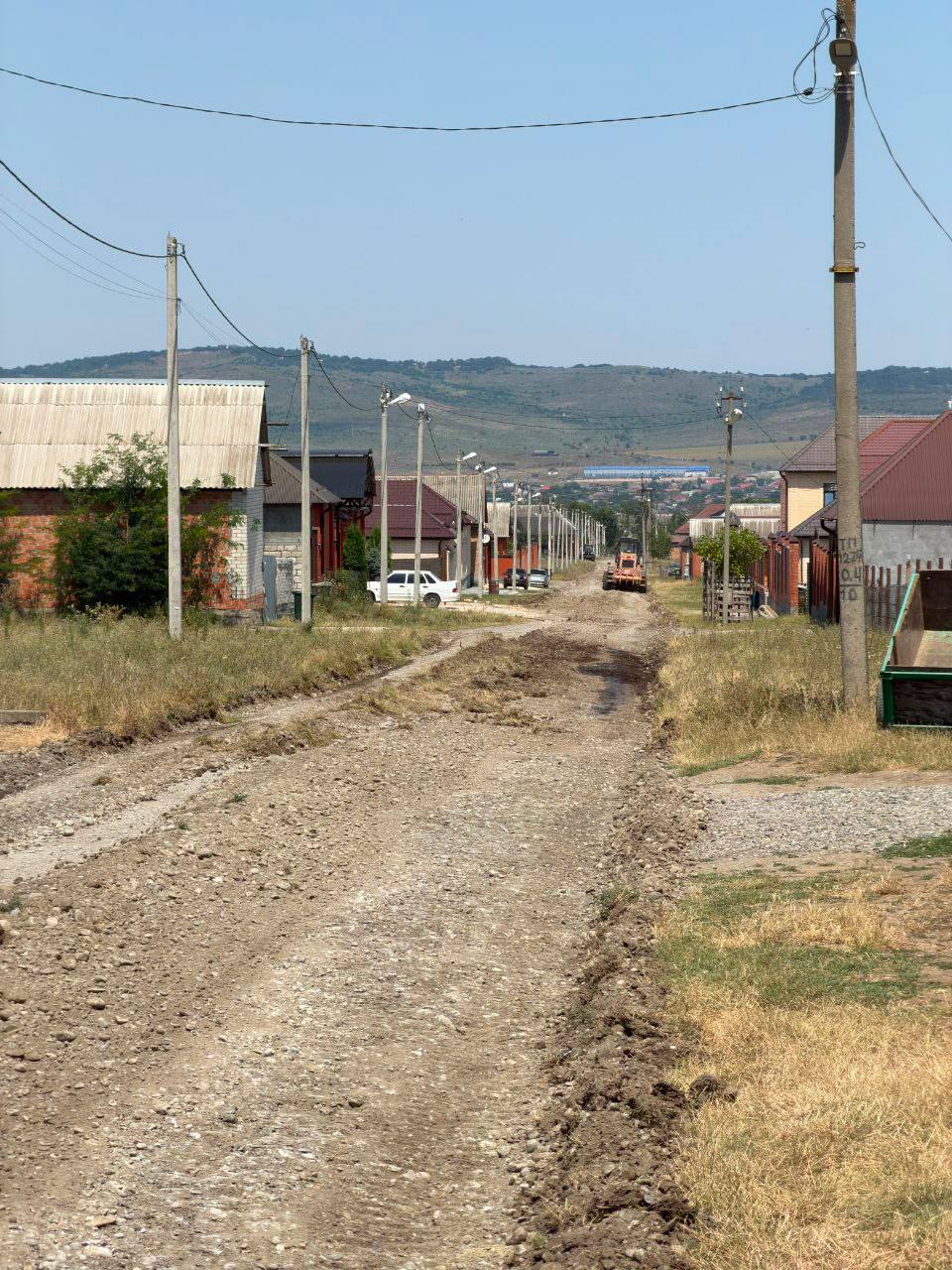 Благоустройство улиц продолжается в селе Сагопши Малгобекского района