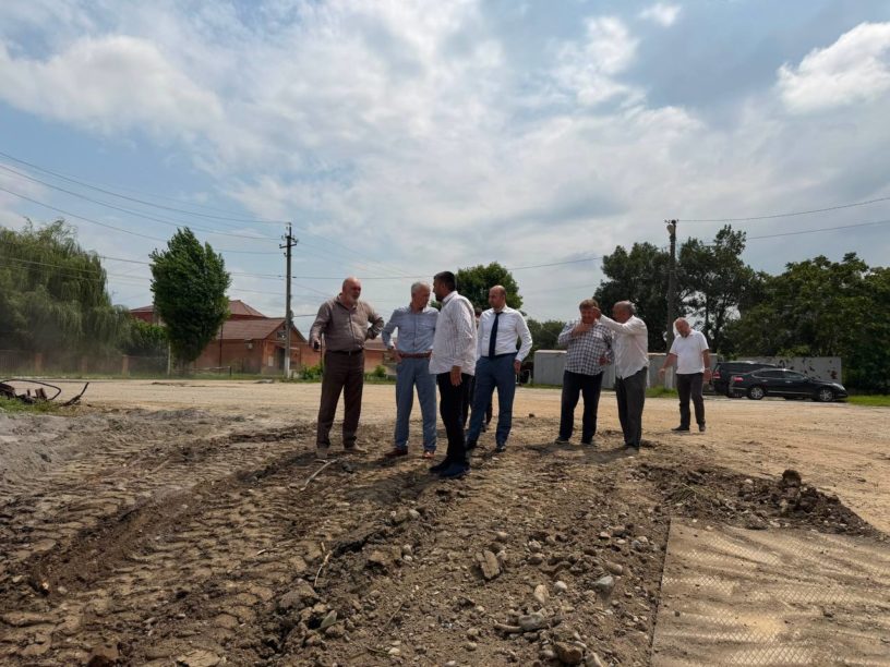 В Малгобеке продолжается строительство нового здания школы искусств