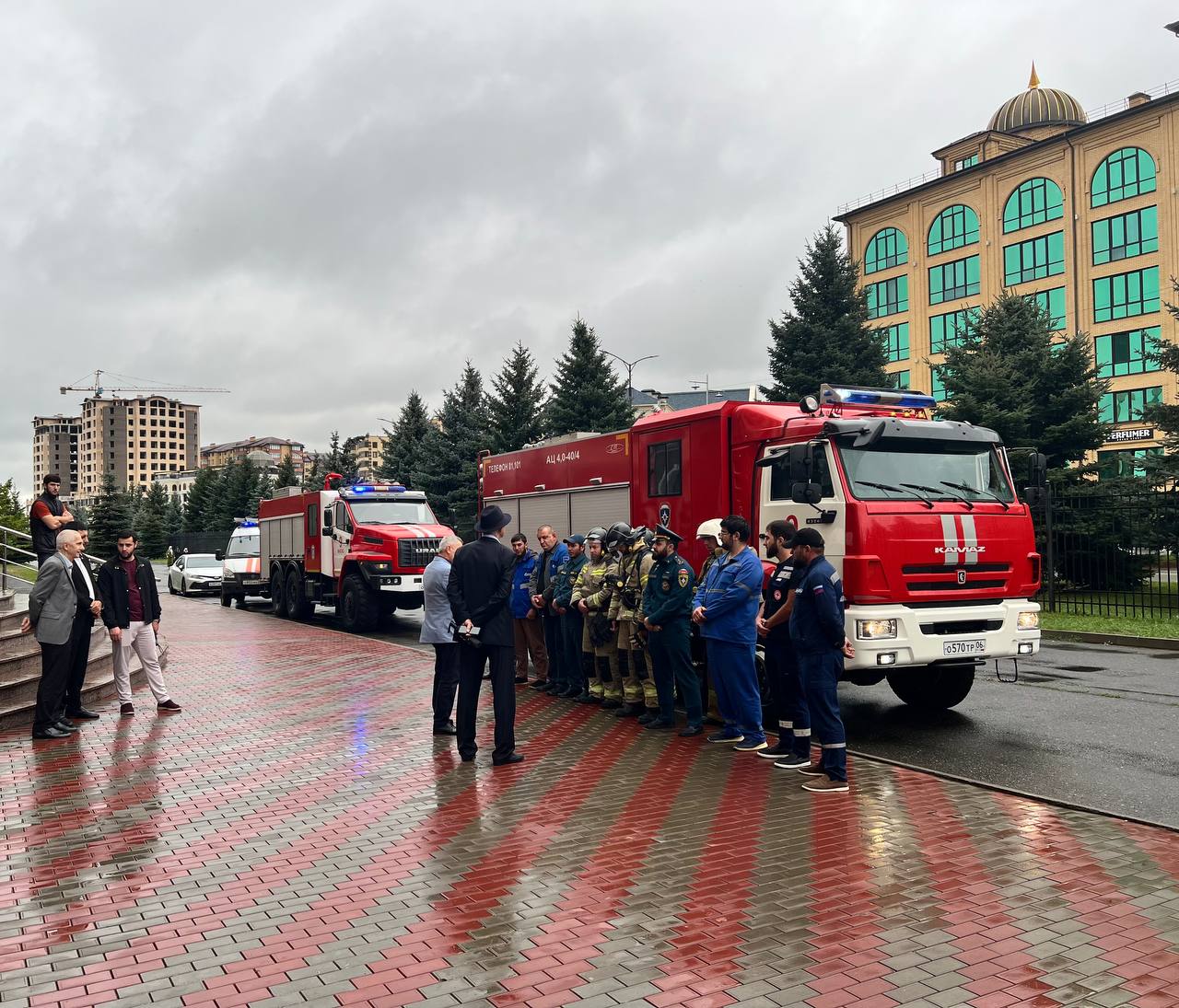 Алгоритм действий при пожаре отработали в Госуниверситете Ингушетии