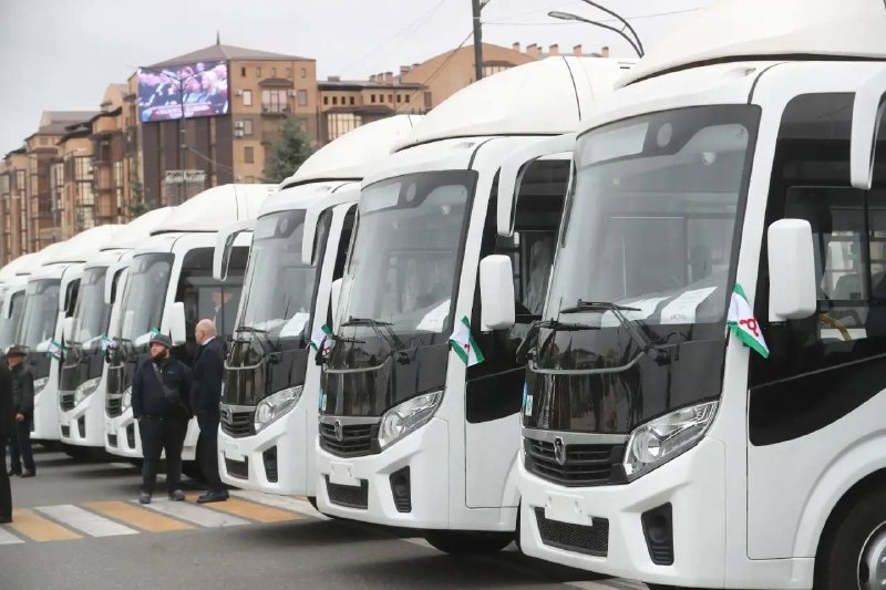 Парк «Ингуштранспорта» пополнили девять новых автобусов Парк «Ингуштранспорта» пополнили девять новых автобусов